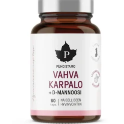PUHDISTAMO Vahva Karpalo + D-mannoosi kapseli 60 kpl