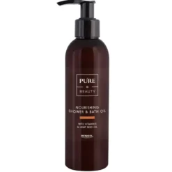 Pure=Beauty Nourishing Shower & Bath Oil with Vitamin E & Hempseed Oil -suihkuöljy 200 ml