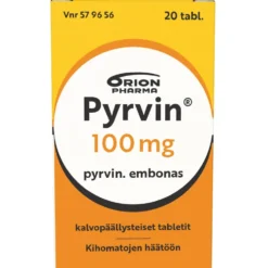 PYRVIN 100 mg tabletti, kalvopäällysteinen