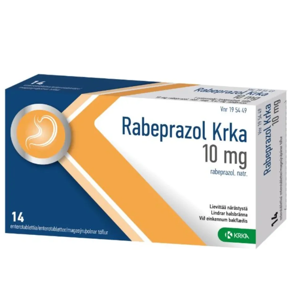 RABEPRAZOL KRKA 10 mg enterotabletti 14 kpl