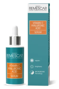 REMESCAR Vitamin C & hyaluronic acid serum kirkastava kasvoseerumi