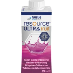 RESOURCE Ultra Fruit Vadelma-Mustaherukka 4x200 ml