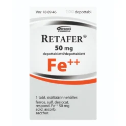RETAFER 50 mg depottabletti 100 kpl