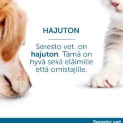 SERESTO Vet koirille yli 8 kg 2,03 g/4,5 g panta