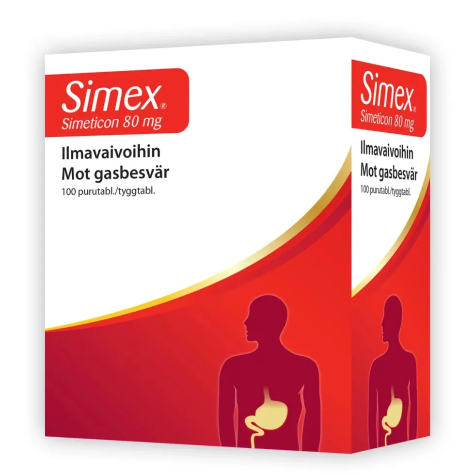 SIMEX 80 mg purutabletti 100 kpl