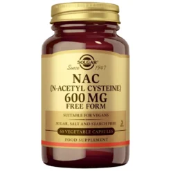 SOLGAR NAC (N-Asetyyli L-Kysteiini) 600 mg 60 kaps