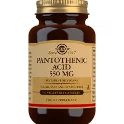 SOLGAR Pantoteenihappo (Pantothenic Acid) 550 mg kapseli