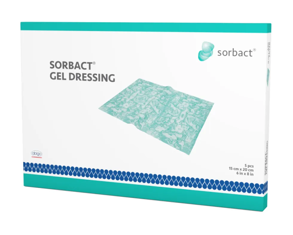 SORBACT Gel Compress kostea haavasidos 15 cm x 20 cm 5 kpl