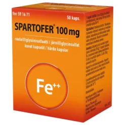 SPARTOFER 100 mg kapseli, kova
