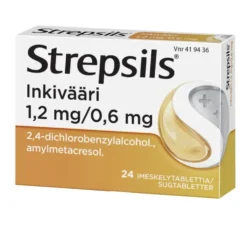 STREPSILS Inkivääri 0,6 mg/1,2 mg imeskelytabletti
