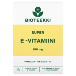 SUPER E-vitamiini 100 mg kapseli 60 kpl