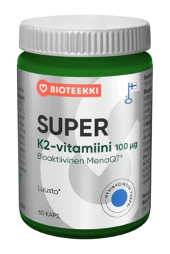 SUPER K2-vitamiini 100 mikrog kapseli 60 kpl