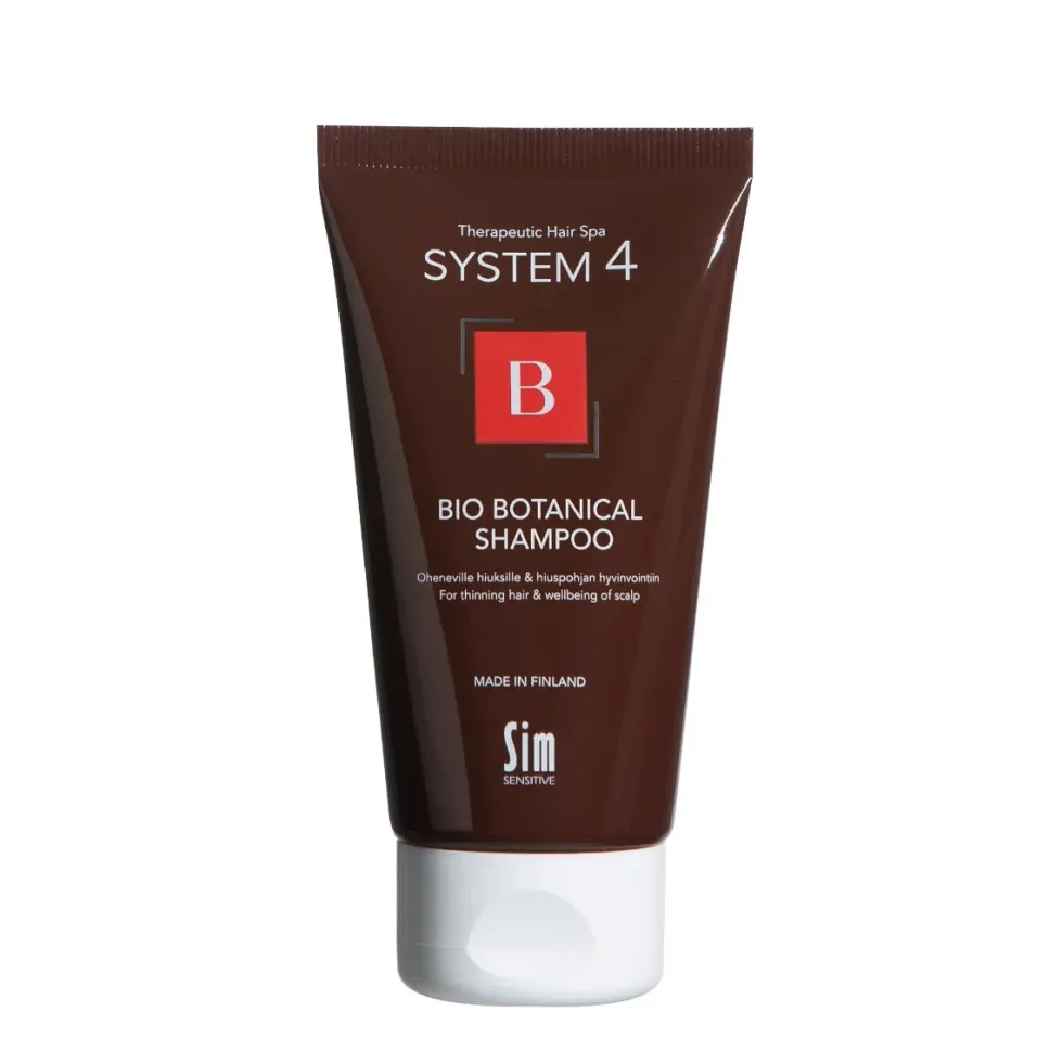 SYSTEM 4 Bio Botanical Shampoo B oheneville hiuksille 75 ml