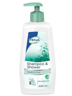 TENA Shampoo & shower hellävarainen shampoo ja suihkugeeli