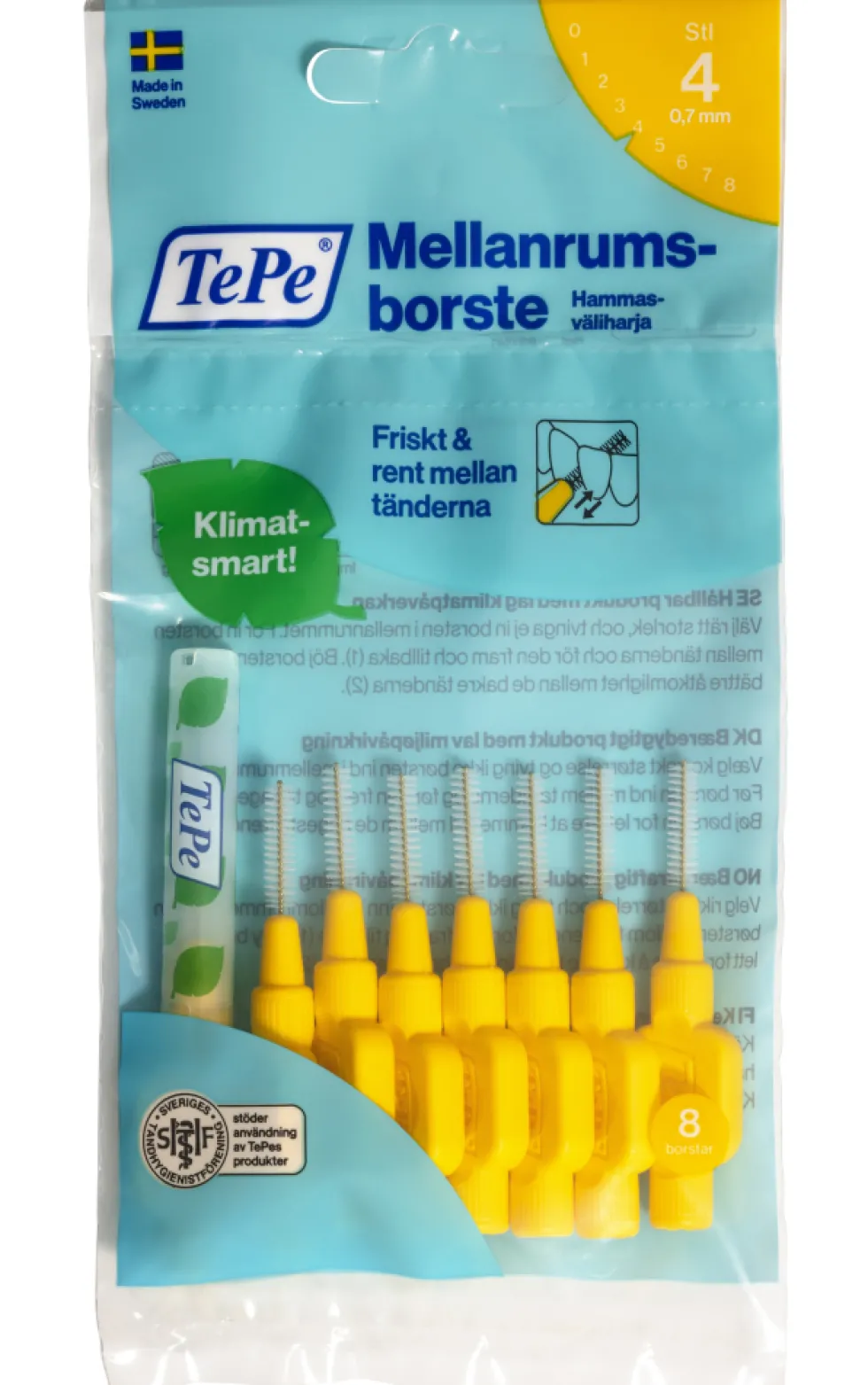TEPE Original 0,7 mm keltainen hammasväliharja