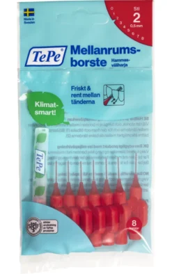 TEPE Original 0,5 mm punainen hammasväliharja
