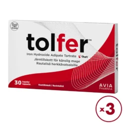 Tolfer rautavalmiste (IHAT) 30 mg 3x30 kaps