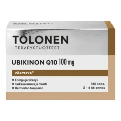 TOLONEN Ubikinon Q10 100 mg kapseli 180 kpl