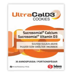 UltraCal D3 Cookies annospussi 30 kpl (Huom! Päiväys 30.11.2026)