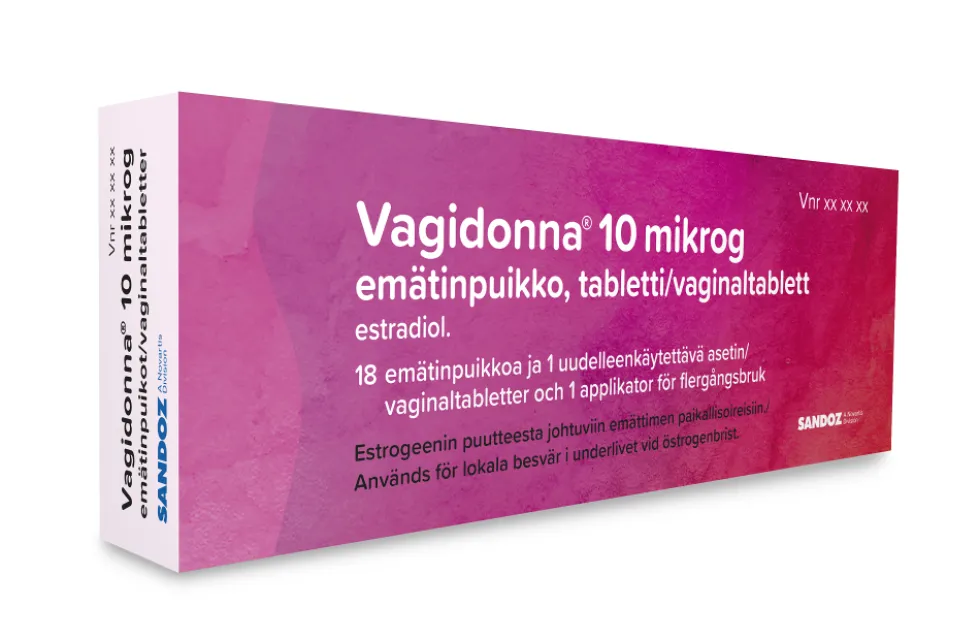 VAGIDONNA 0,01 mg emätinpuikko