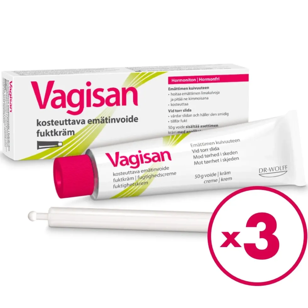 VAGISAN kosteuttava emätinvoide 3x50 g