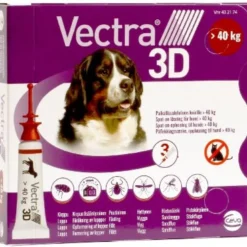 VECTRA 3D 38,7 mg/436 mg/3175 mg paikallisvaleluliuos koirille yli 40 kg