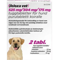 VELOXA Vet 175 mg/504 mg/525 mg purutabletti
