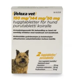 VELOXA Vet 50 mg/144 mg/150 mg purutabletti