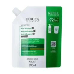 Vichy Dercos Shampoo Anti-dandruff kuiville hiuksille täyttöpakkaus 390 ml