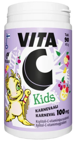 VITA C Kids 100 mg kirsikka-appelsiini 90 purutabl