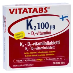VITATABS K2 100 mikrog + D3 tabletti