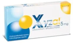 XYZAL 5 mg tabletti, kalvopäällysteinen